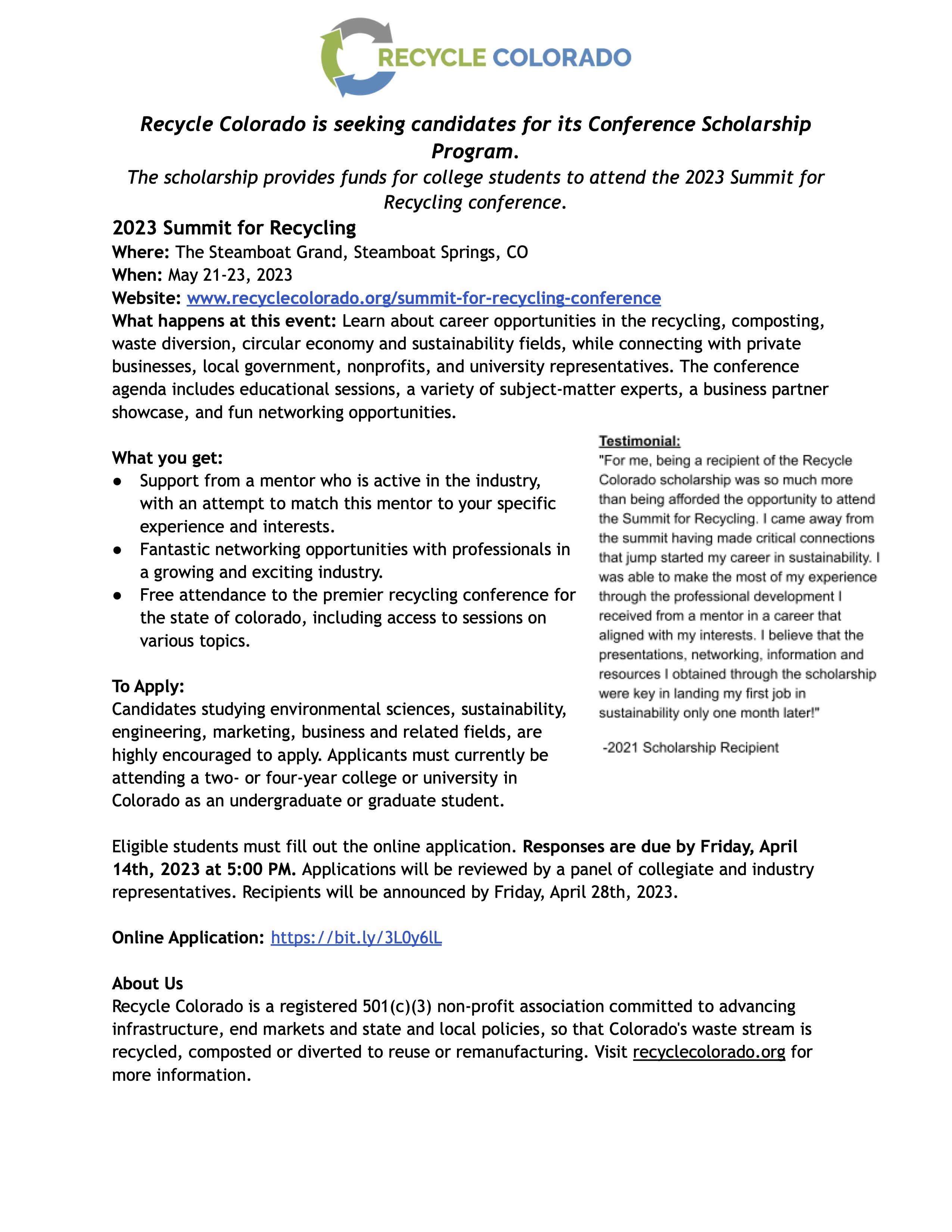 Future Leaders Application