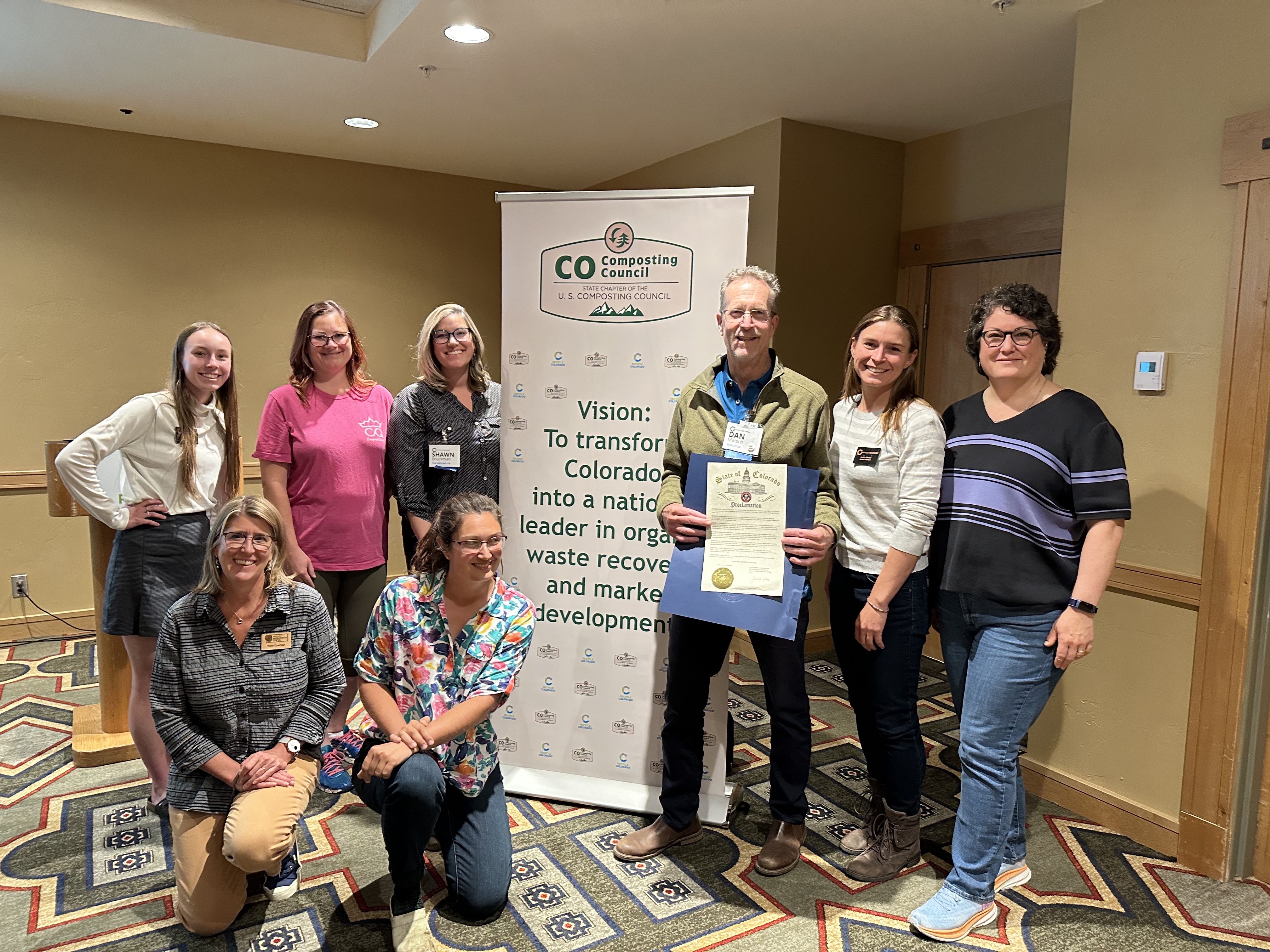 COCC Team with Proclamation